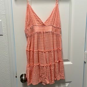Dotted beach mini dress